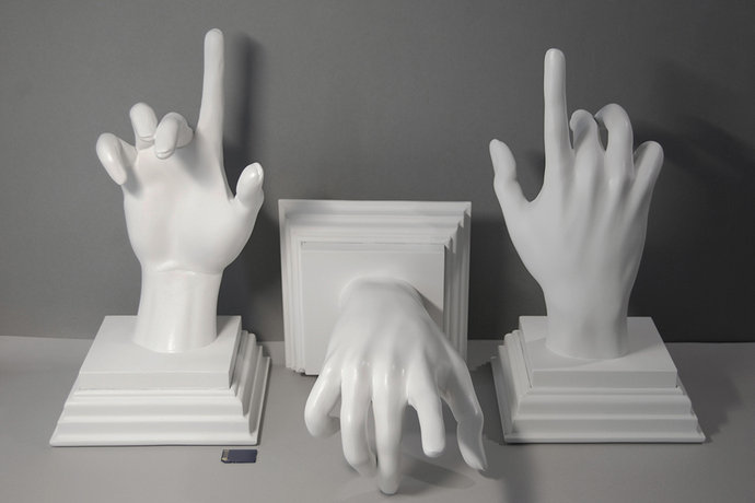 Скульптура руки - 3д печать из пластика АБС 