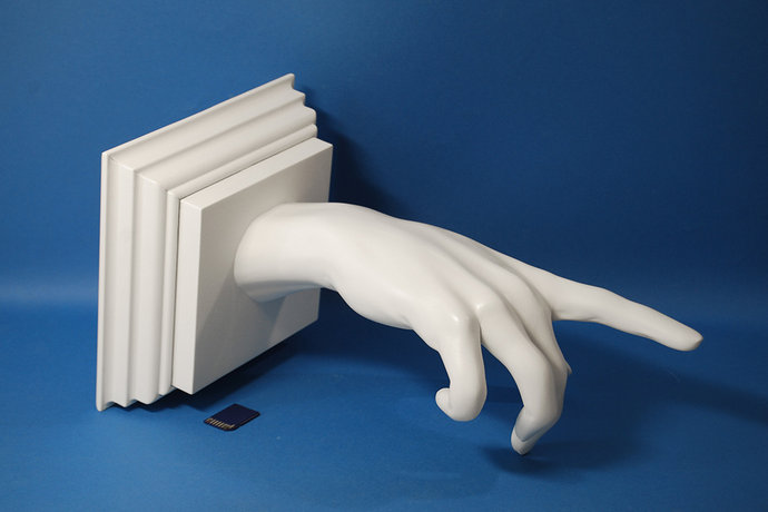 Скульптура руки - 3д печать из пластика АБС 