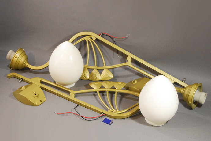 3D моделирование и 3Д печать макета светильника